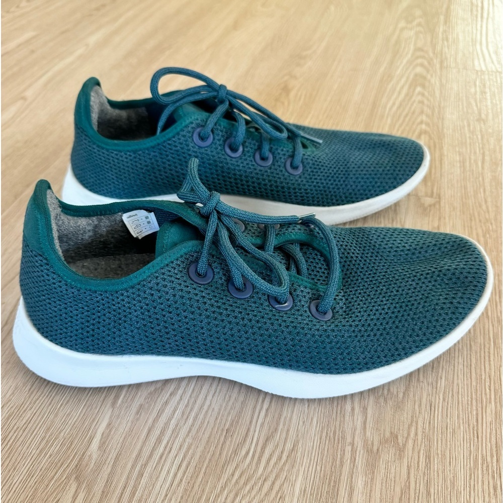 Allbirds emerald teal tree runner tennis shoes - Picture 7 of 8